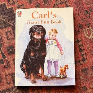 Good Boy Carl's Giant Fun Coloring Book by Alexandra Day 122 pages vintage 1997